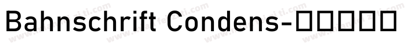 Bahnschrift Condens字体转换